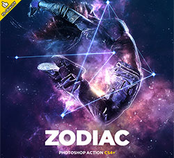 极品PS动作－星尘生肖(含高清视频教程)：Zodiac CS4+ Photoshop Action